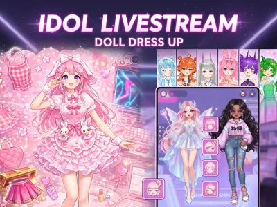 게임 Idol Livestream: Doll Dress Up 온라인