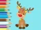 게임 Coloring Book: Cute Christmas Reindeer 온라인