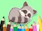 게임 Coloring Book: Baby Raccoon 온라인