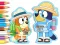 게임 Coloring Book: Bluey Camping 온라인