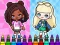 게임 Coloring Book: Aha World Sporty Girl 온라인