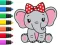 게임 Coloring Book: Elephant 온라인