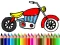 게임 Back To School: Motorbike Coloring 온라인