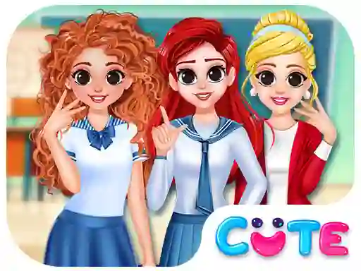 게임 BFF Princess Back To School 온라인