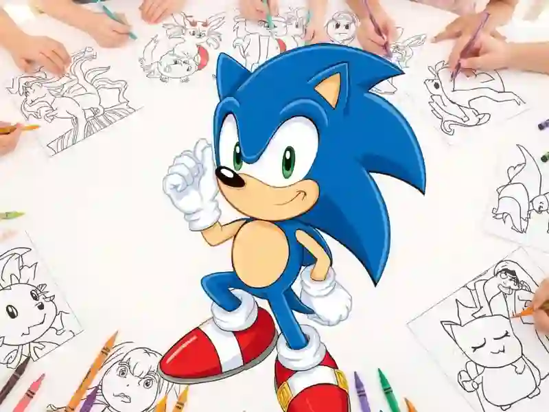 게임 Sonic Coloring 온라인