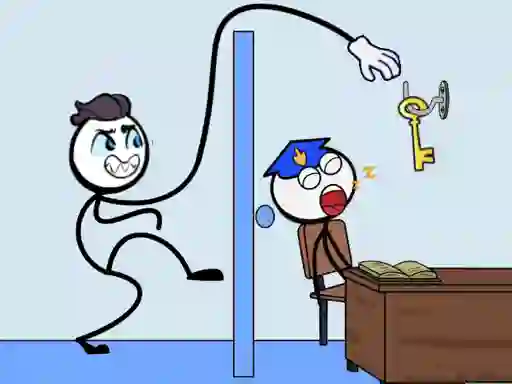 게임 Stickman Troll Thief Puzzle 온라인