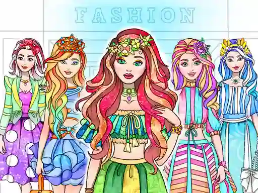게임 Girl Coloring Dress Up Games 온라인