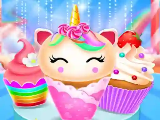 게임 Unicorn Mermaid Cupcake Cooking Design 온라인