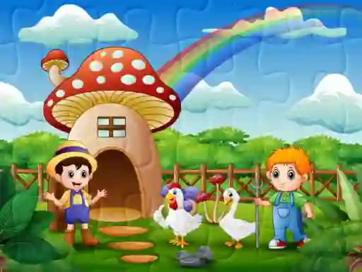 게임 Farm Animal Jigsaw 온라인