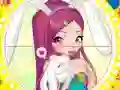 게임 Winx bunny style: Round Puzzle 온라인