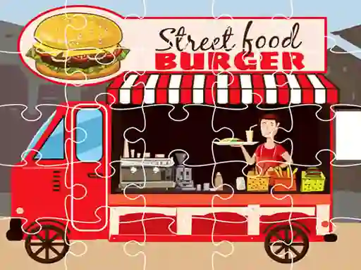 게임 Burger Trucks Jigsaw 온라인