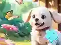 게임 Jigsaw Puzzle: Dog In Garden 온라인