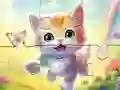 게임 Jigsaw Puzzle: Kitten With Butterfly 온라인