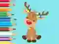 게임 Coloring Book: Cute Christmas Reindeer 온라인