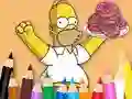 게임 Coloring Book: Simpson Doughnut 온라인