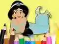 게임 Coloring Book: Princess Jasmine 온라인