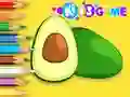 게임 Coloring Book: Avocado Fruit 온라인
