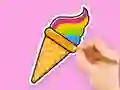 게임 Coloring Book: Rainbow Ice Cream 온라인