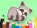 게임 Coloring Book: Baby Raccoon 온라인