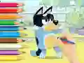 게임 Coloring Book: Bluey And Bingo 온라인