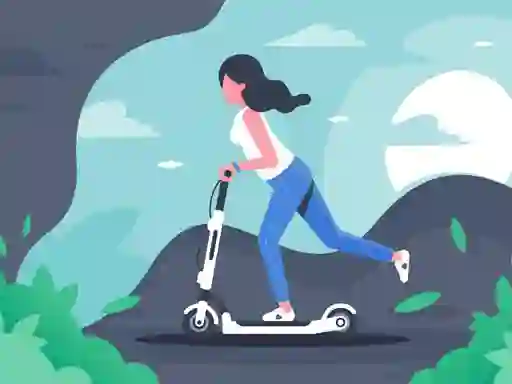 게임 Electric scooter rides jigsaw 온라인