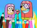게임 Coloring Book: Bluey Flossing Grannies 온라인
