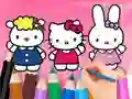 게임 Coloring Book: Hello Kitty With Friends 온라인