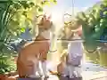 게임 Jigsaw Puzzle: Cats In Pairs 온라인