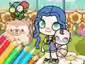 게임 Coloring Book: Avatar World Babycare 온라인