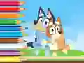 게임 Coloring Book: Bluey And Bingo Holiday 온라인