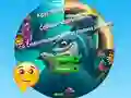 게임 Round Jigsaw Puzzle Collect Pictures of Funny Ocean Inhabitants 온라인