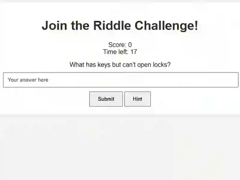게임 Riddle Challenge 온라인