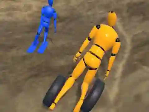 게임 Ragdoll Racing: Extreme Downhill 온라인