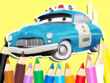 게임 Coloring Book: Cars Sheriff 온라인