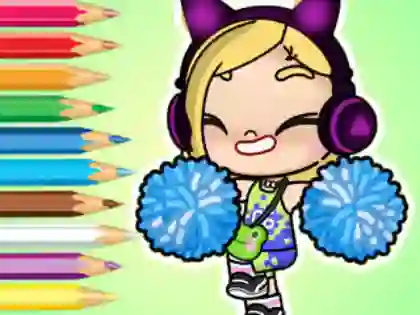 게임 Coloring Book: Avatar World Cheerleader 온라인
