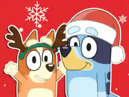 게임 Jigsaw Puzzle: Bluey Christmas Gift 온라인