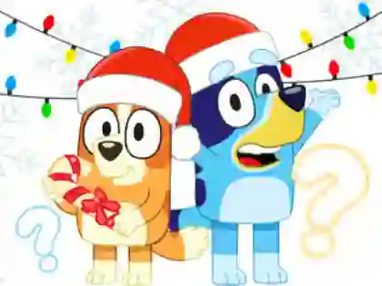 게임 Kids Quiz: Bluey Christmas Quiz 온라인