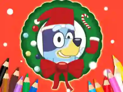 게임 Coloring Book: Bluey Santa Claus 온라인