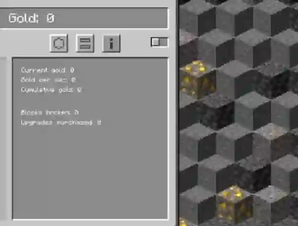 게임 Minecraft Gold Clicker 온라인