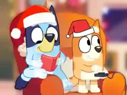 게임 Jigsaw Puzzle: Bluey Christmas Party 온라인