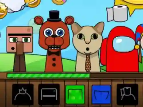 게임 Sprunki: Monsters 온라인