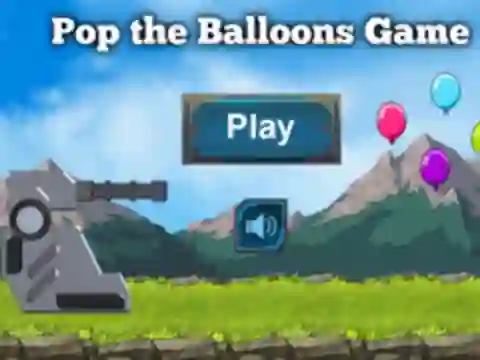 게임 Pop The Balloons Game 온라인