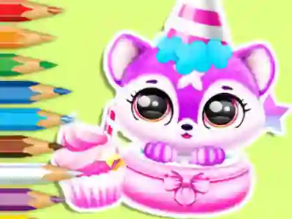 게임 Coloring Book: Baby Fluff's Birthday 온라인