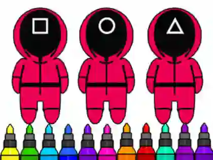 게임 Coloring Book: Squid Game Mask 온라인