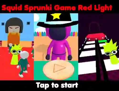 게임 Squid Sprunki Game Red Light 온라인