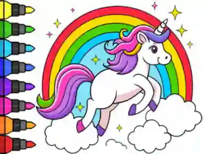게임 Coloring Book: Magical Unicorn 온라인