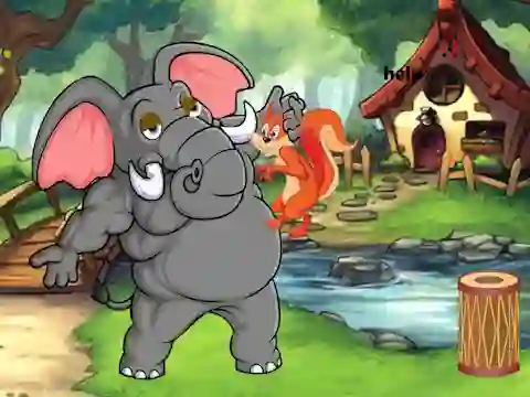 게임 Squirrel Trapped To Giant Elephant 온라인