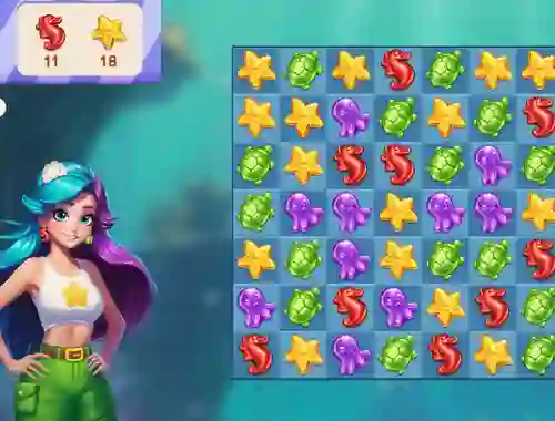 게임 Underwater Adventures: Match 3 온라인