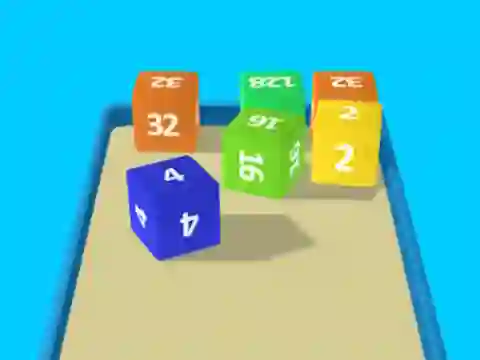 게임 2048 Cube Merge 온라인