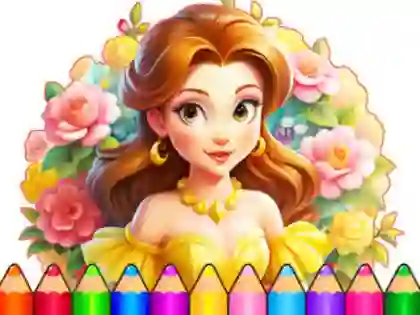 게임 Coloring Book: Flower Dress Up 온라인
